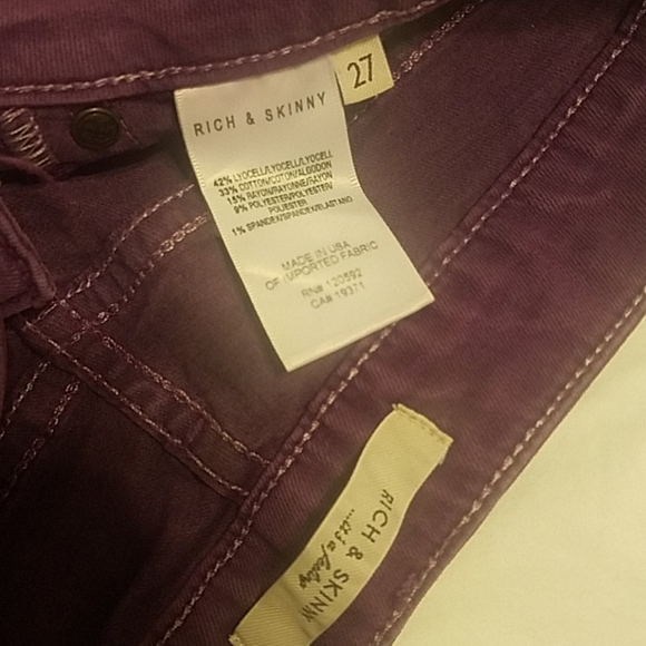 Rich & Skinny Legacy in Amethyst size 27 jeans - Picture 4 of 5